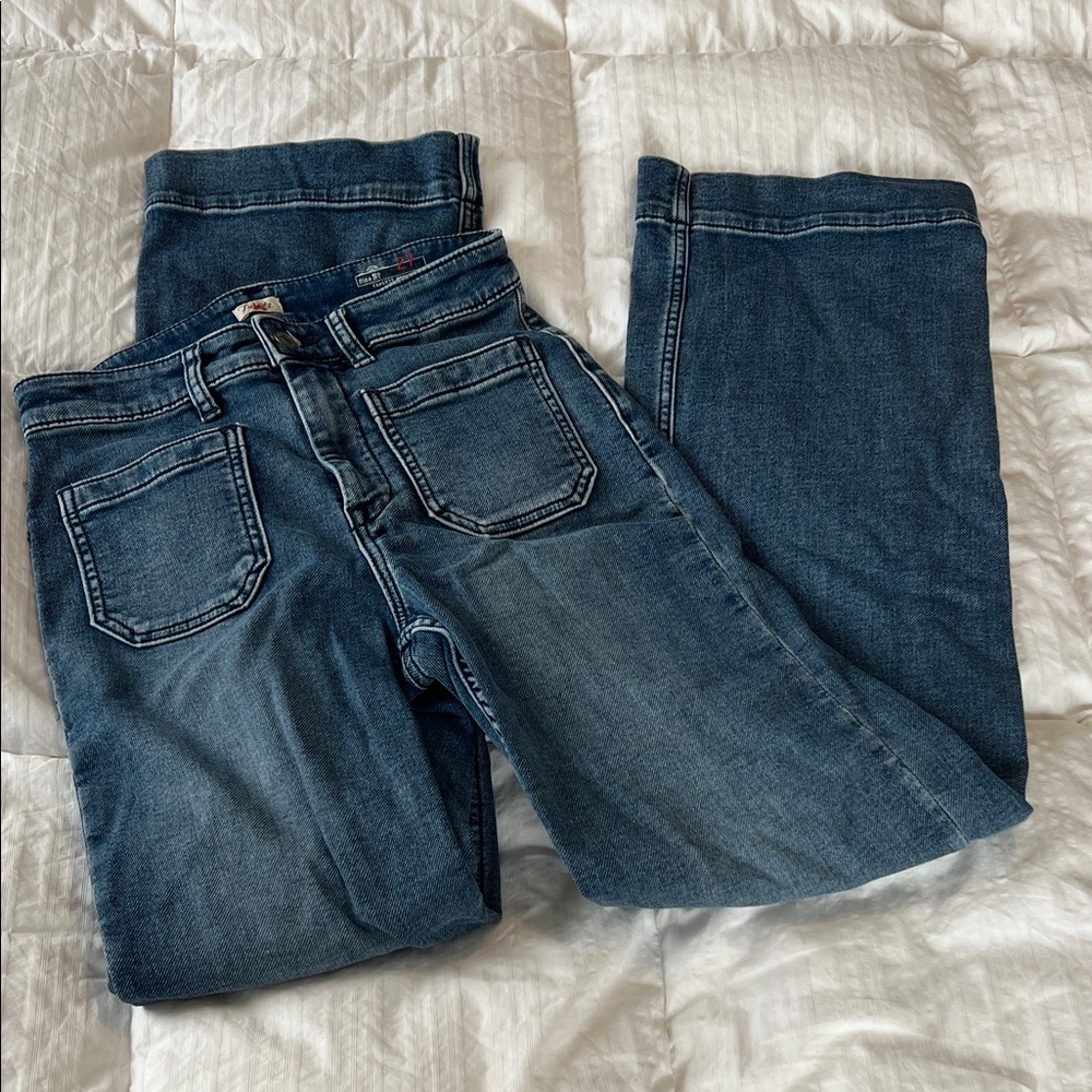 Faherty Denim Jeans wide leg, size 27